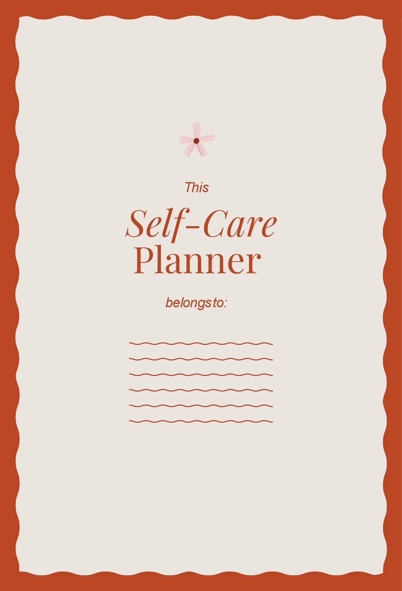 Self-Care Planner