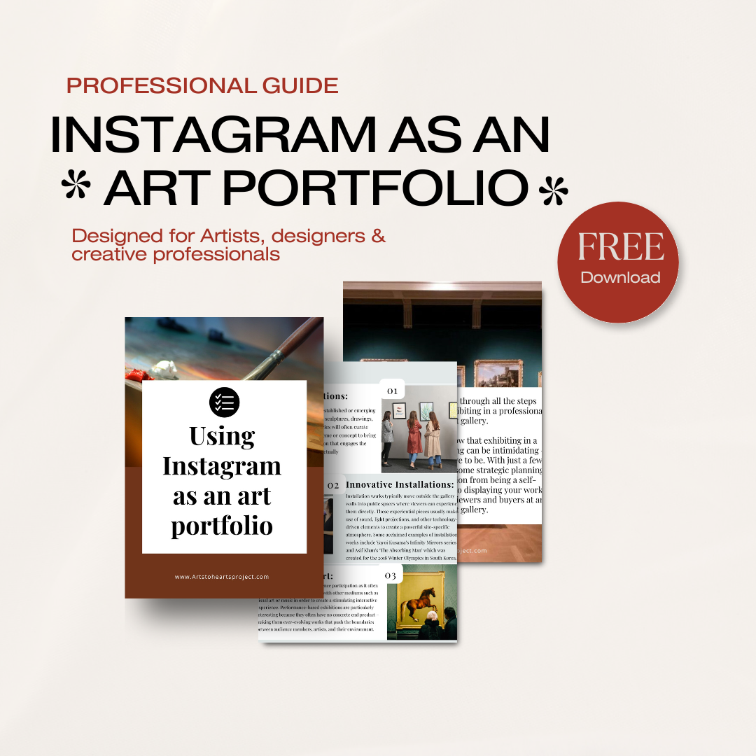 Instagram as an art portfolio (FREE DOWNLOAD)