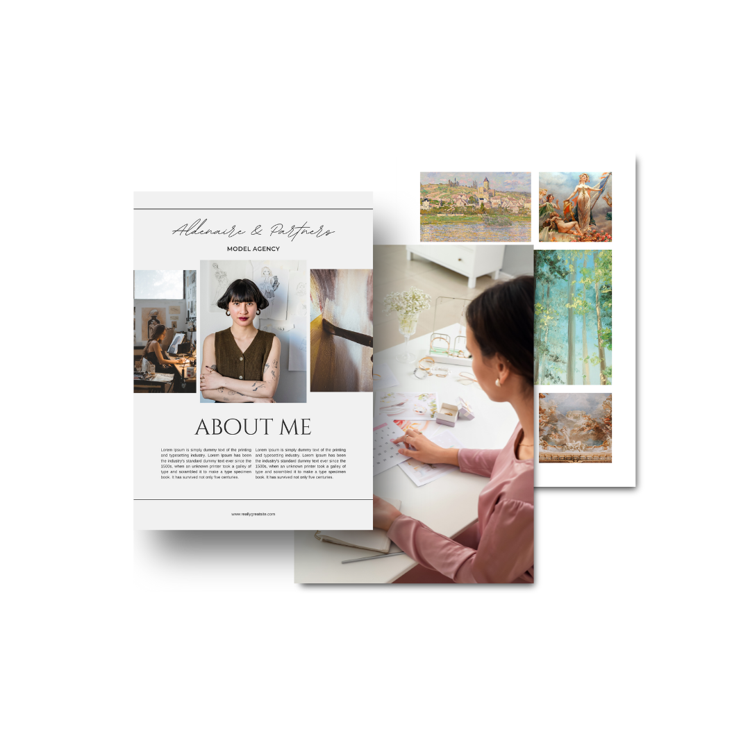 Customizable Digital Portfolio Template for Artists