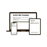 Artist Bio Blueprint- Your Ready To Use Template for Writing Your Artist Bio