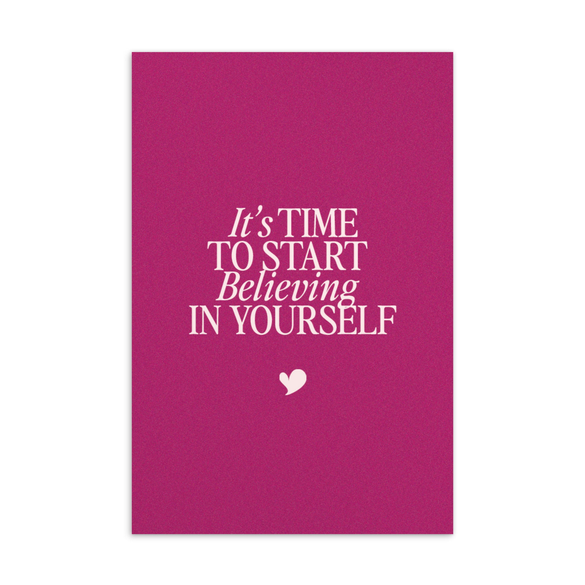 It's time to start: Postcard