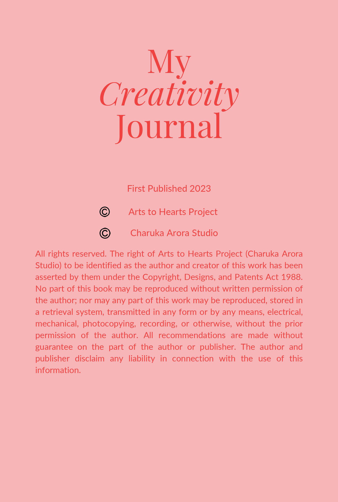 Mon journal de créativité