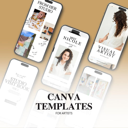Artists Intro Pack: Professionally Designed Canva templates for Artists