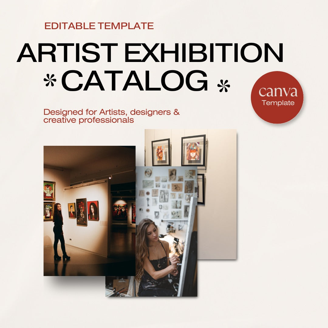 Exhibition Catalog Template for Artists