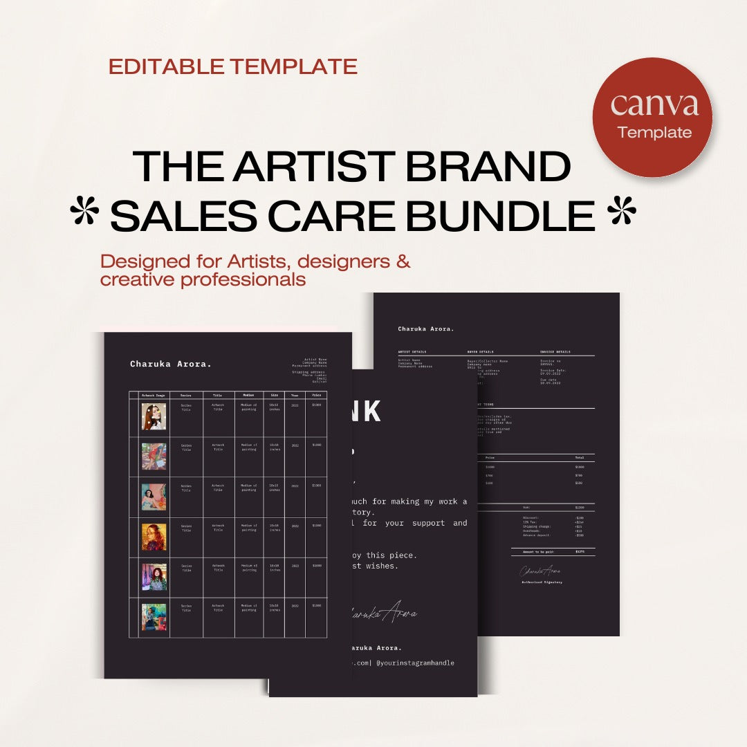 The Artist Brand: Sales Care Bundle (Theme Luna)