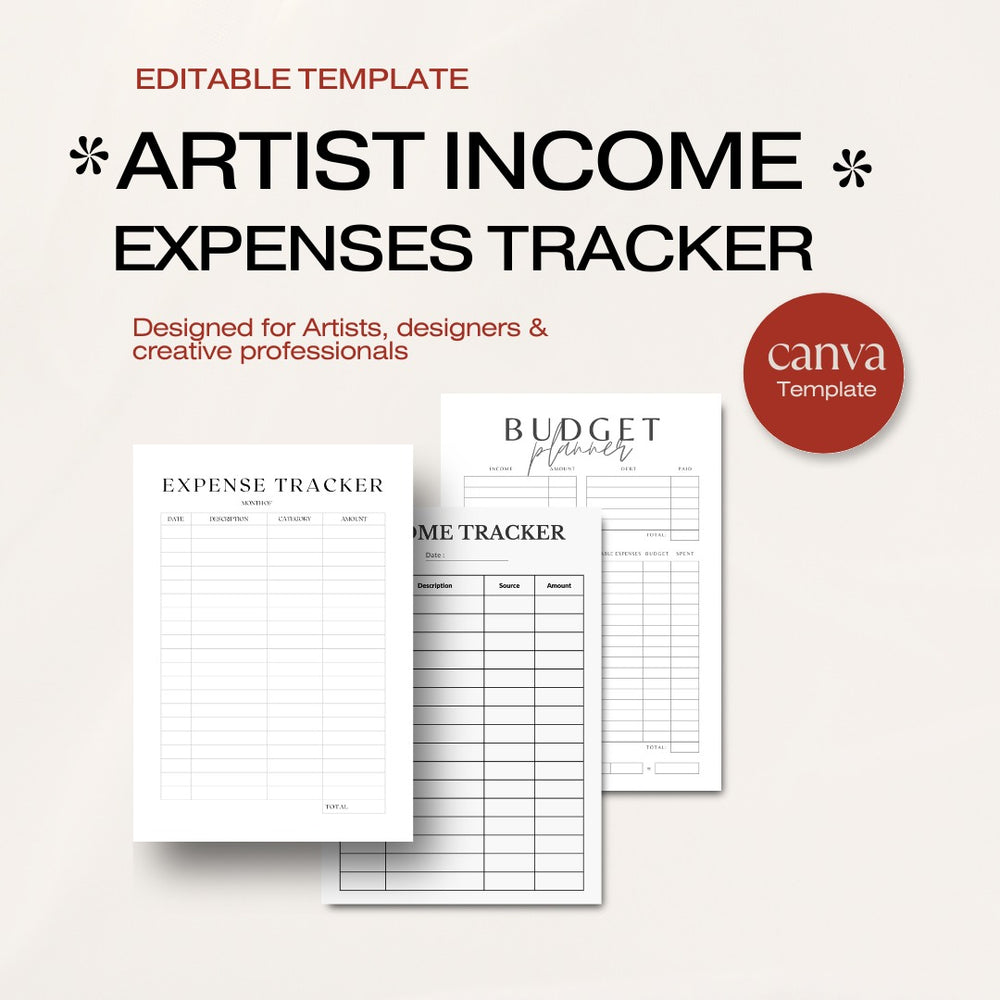 Artist Income and Expense Tracker Template: Your Creative Companion fo