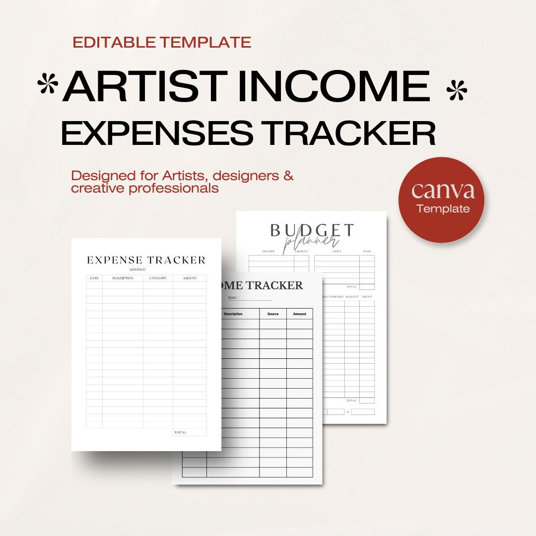 Artist Income and Expense Tracker Template: Your Creative Companion for Financial Management