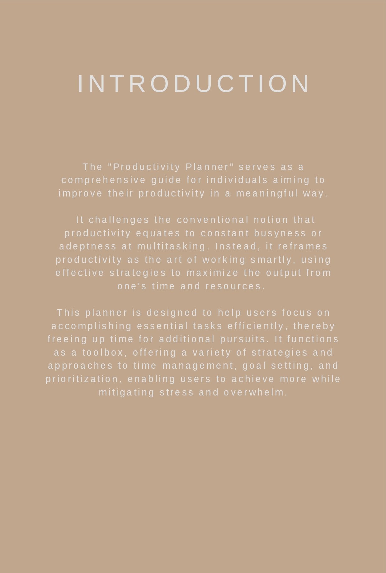 Mon planificateur de productivité