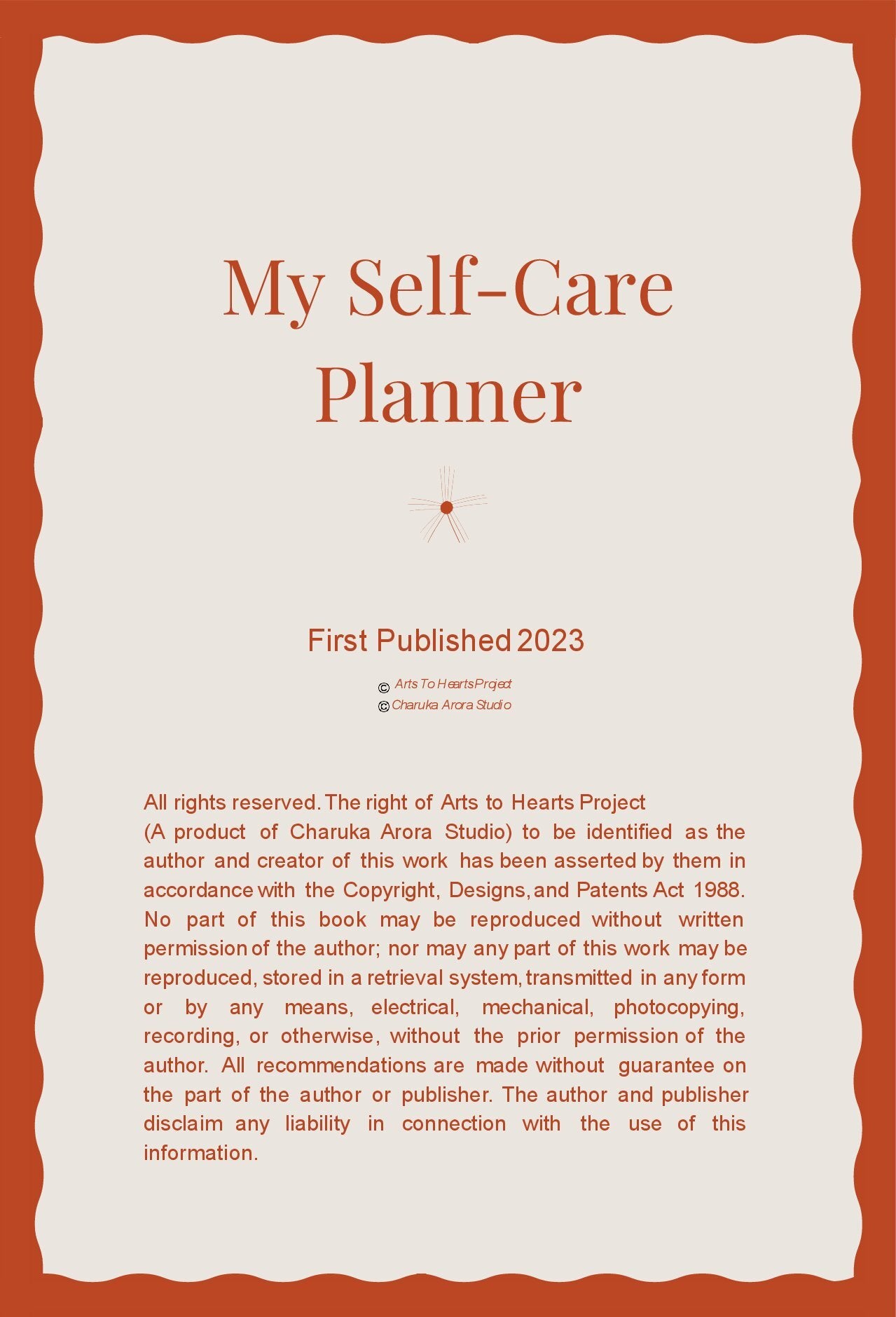 Self-Care Planner