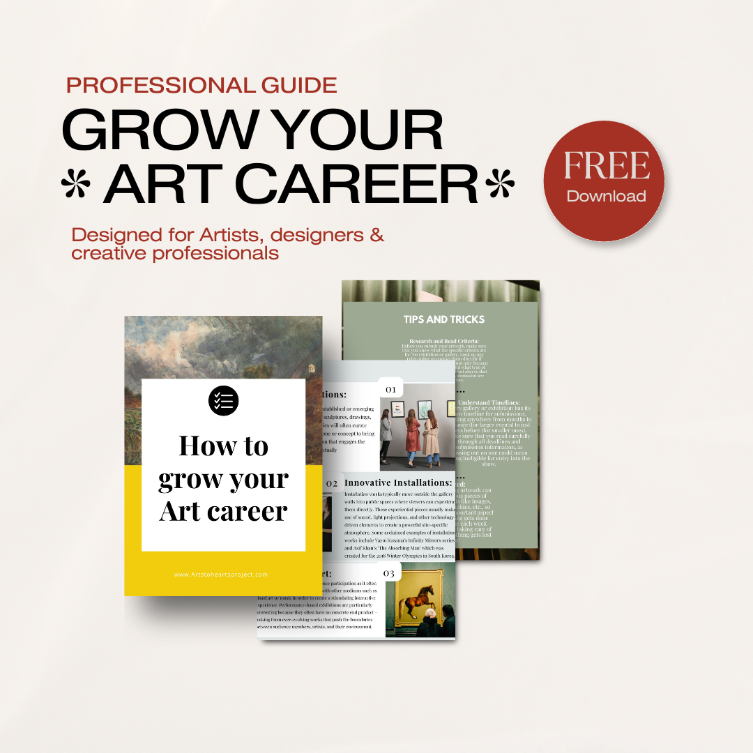 How to grow your Art career (FREE DOWNLOAD)