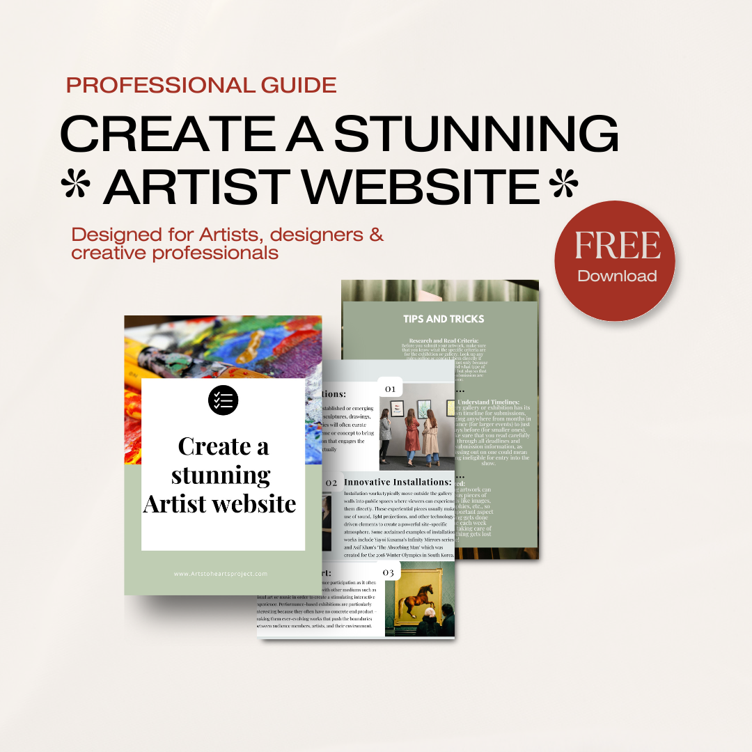 Create a stunning artist website (FREE DOWNLOAD)