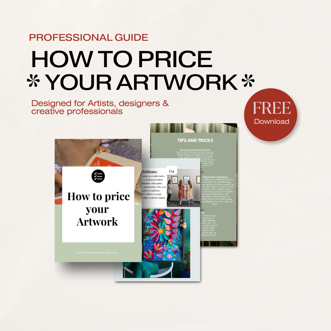 Tips on how to price your artwork (FREE DOWNLOAD)
