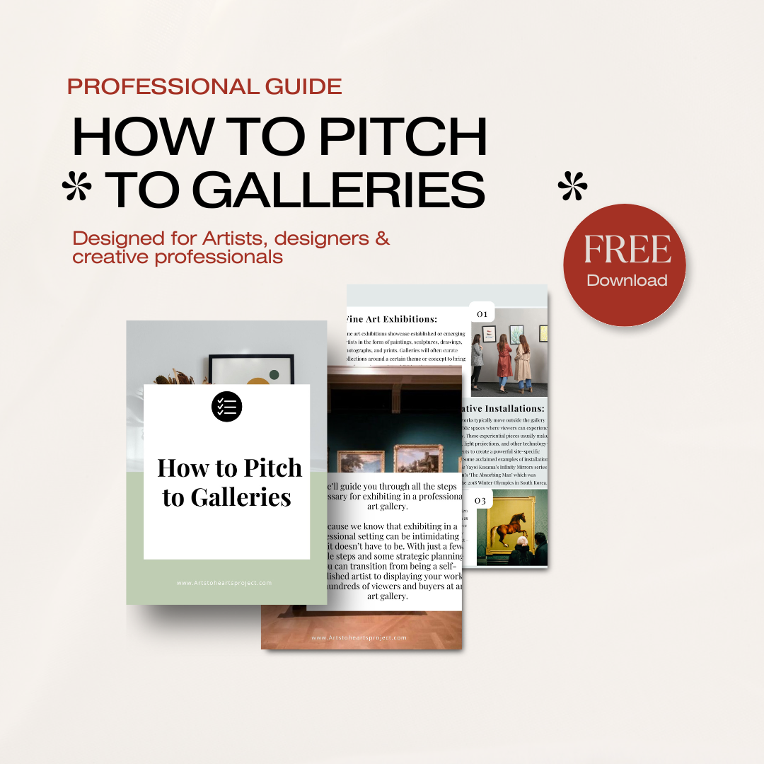 How to Pitch to Galleries + email template (FREE DOWNLOAD)