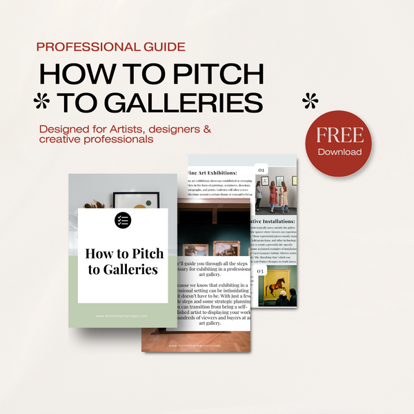 How to Pitch to Galleries + email template (FREE DOWNLOAD)