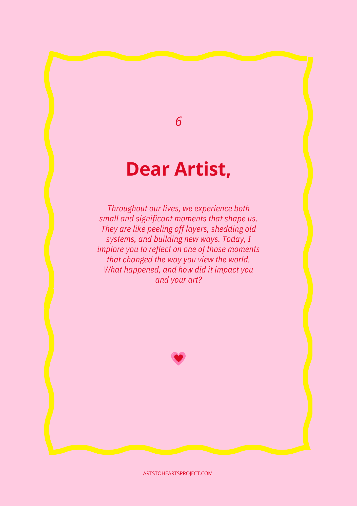 Arts To Hearts Quest 2024: A 90 days journey to find your Artist Soul