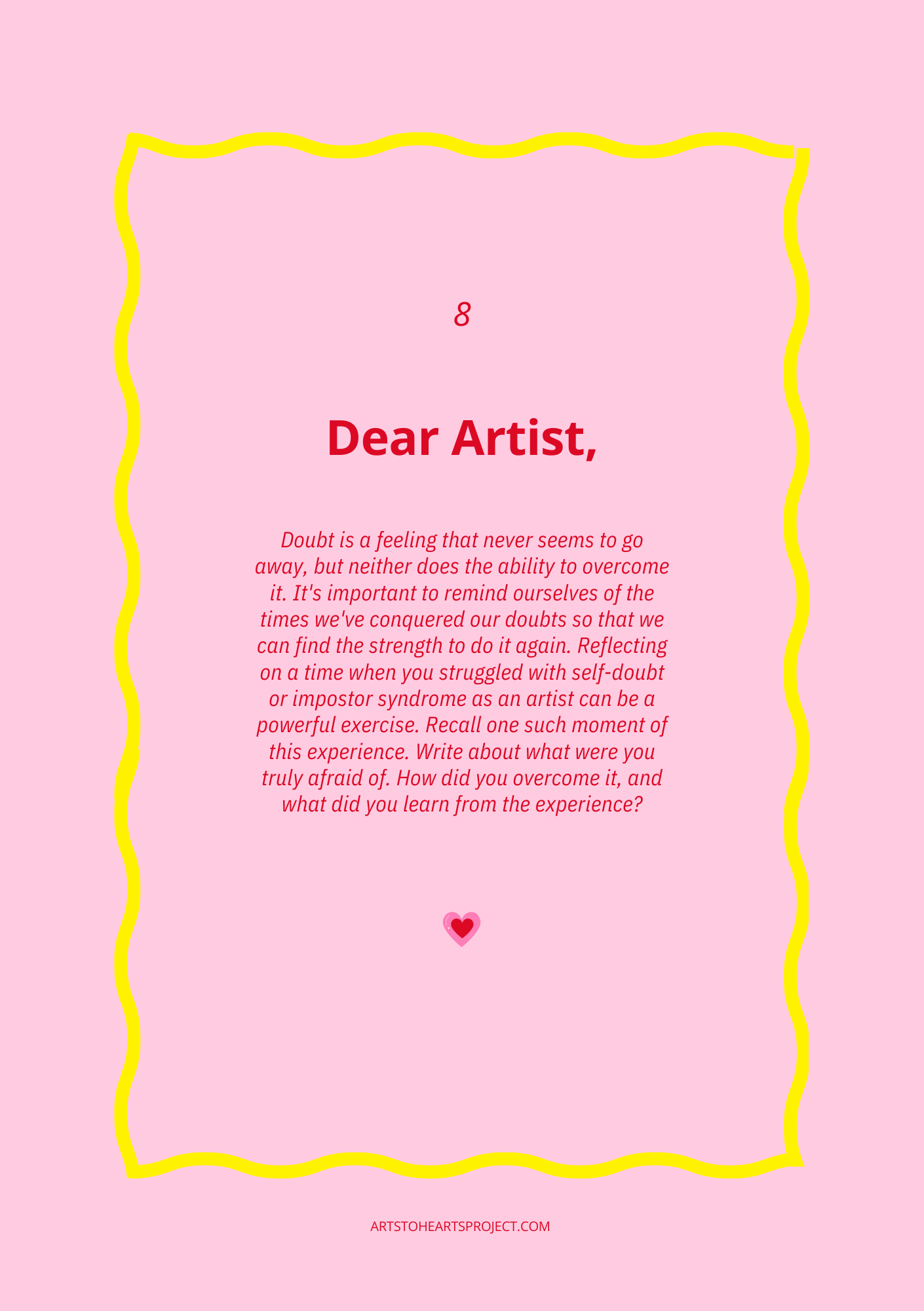 Arts To Hearts Quest 2024: A 90 days journey to find your Artist Soul