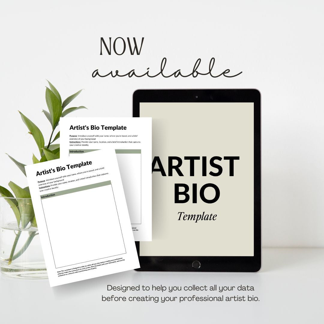 Artist Bio Blueprint- Your Ready To Use Template for Writing Your Artist Bio