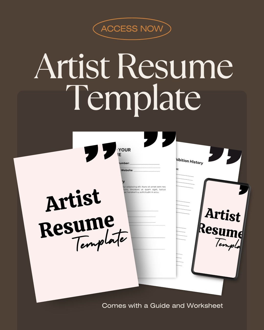 Artist-Professional Resume Template