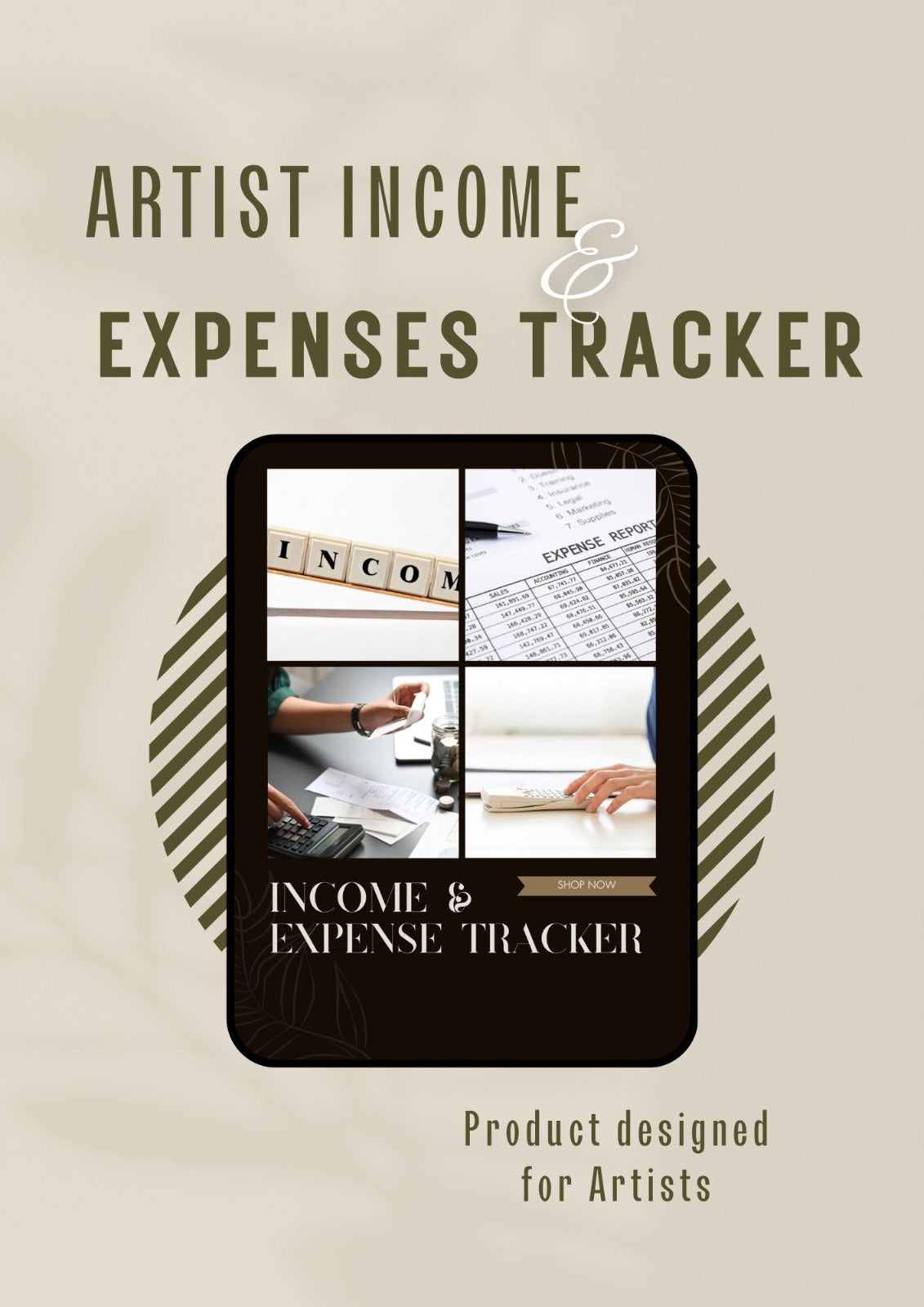 Artist Income and Expense Tracker Template: Your Creative Companion for Financial Management