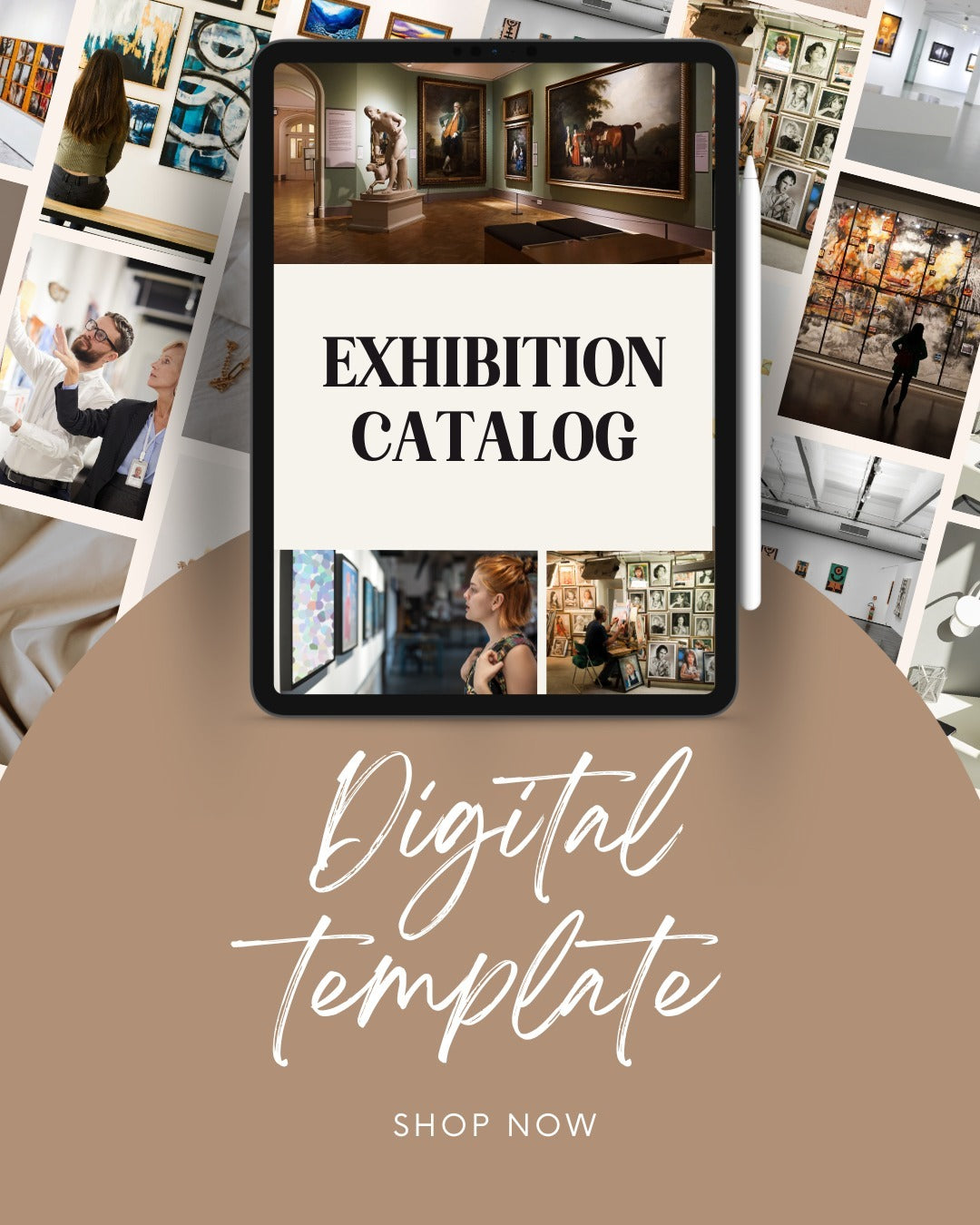 Virtual Exhibition Catalog Template for Artists