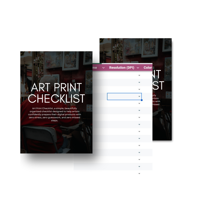 Art Print Checklist For Artists