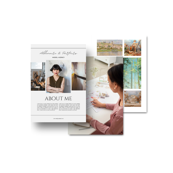 Customizable Digital Portfolio Template for Artists