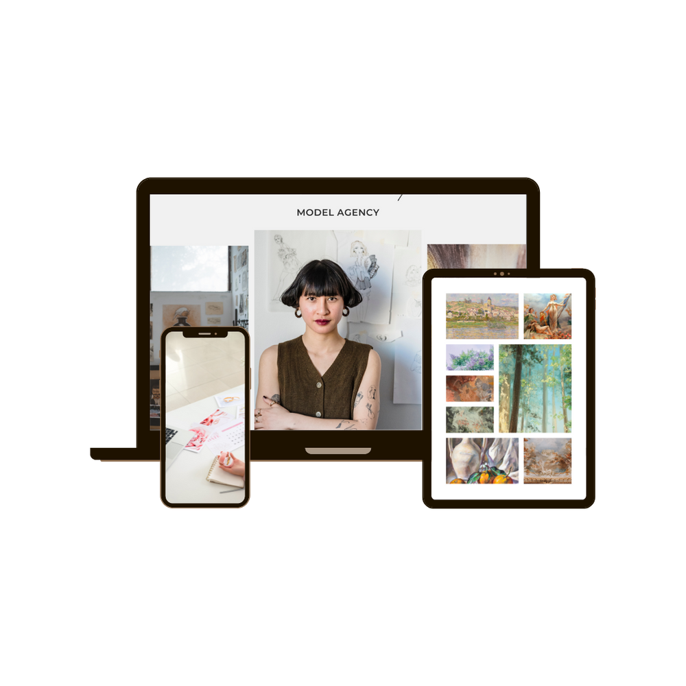 Customizable Digital Portfolio Template for Artists