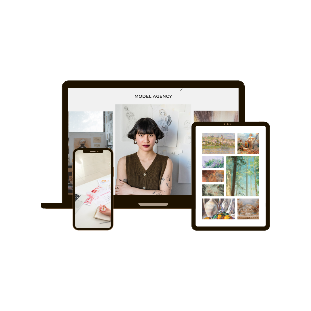 Customizable Digital Portfolio Template for Artists