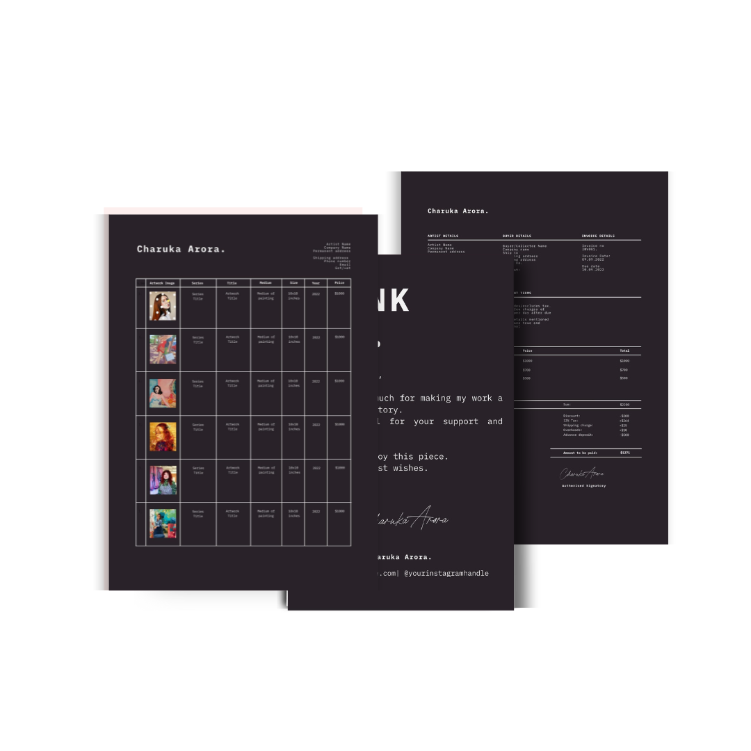 The Artist Brand: Sales Care Bundle (Theme Luna)