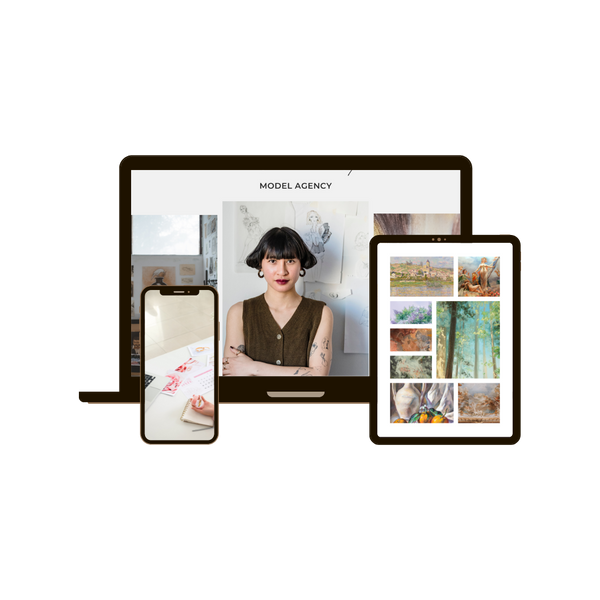 Customizable Digital Portfolio Template for Artists
