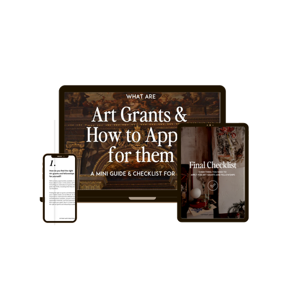 Art Grants & How to Apply for them: Mini Guide & Checklist to Get Started & Organized