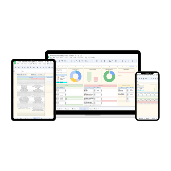Artist Income and Expense Tracker Template: Your Creative Companion for Financial Management