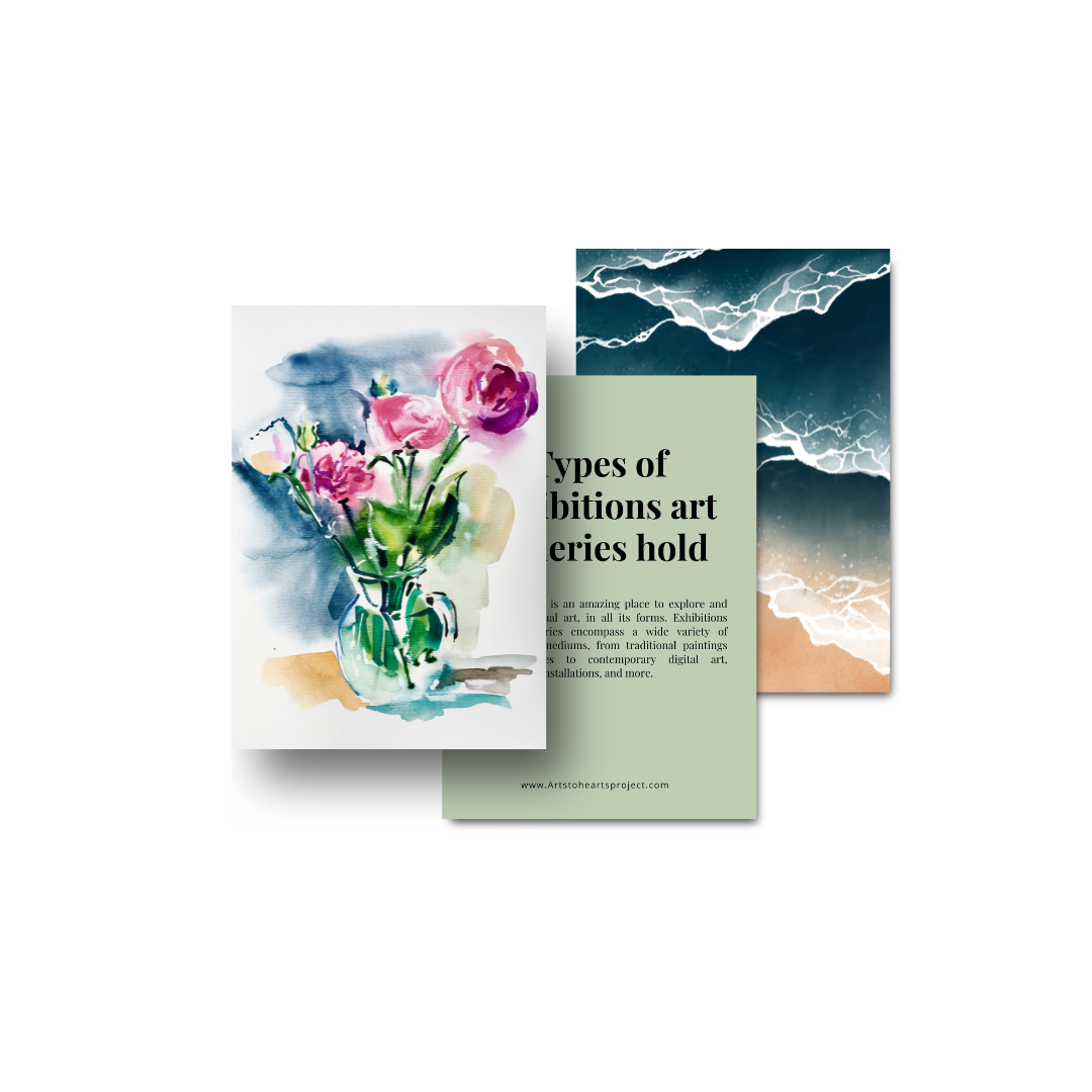 Exhibition Catalog Template for Artists