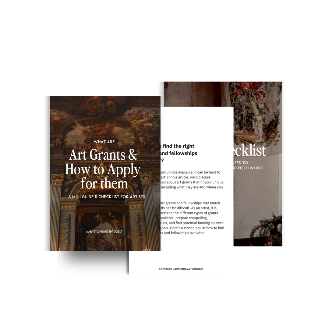 Art Grants & How to Apply for them: Mini Guide & Checklist to Get Started & Organized