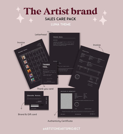 The Artist Brand: Sales Care Bundle (Theme Luna)